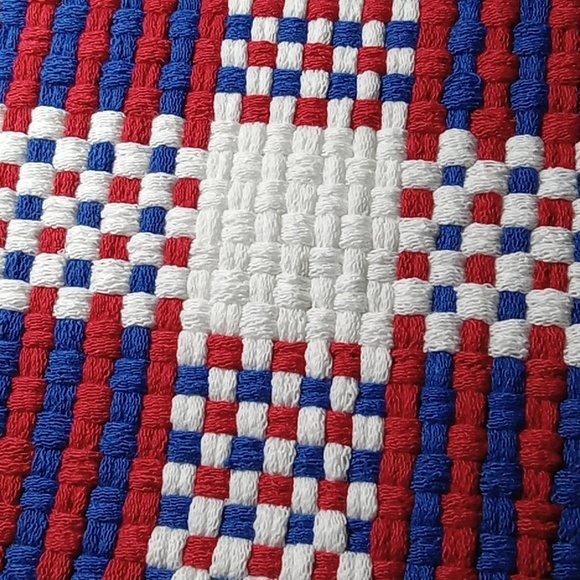 Handwoven Patriotic Potholder Set ❤️🤍💙 - Picture 2 of 4
